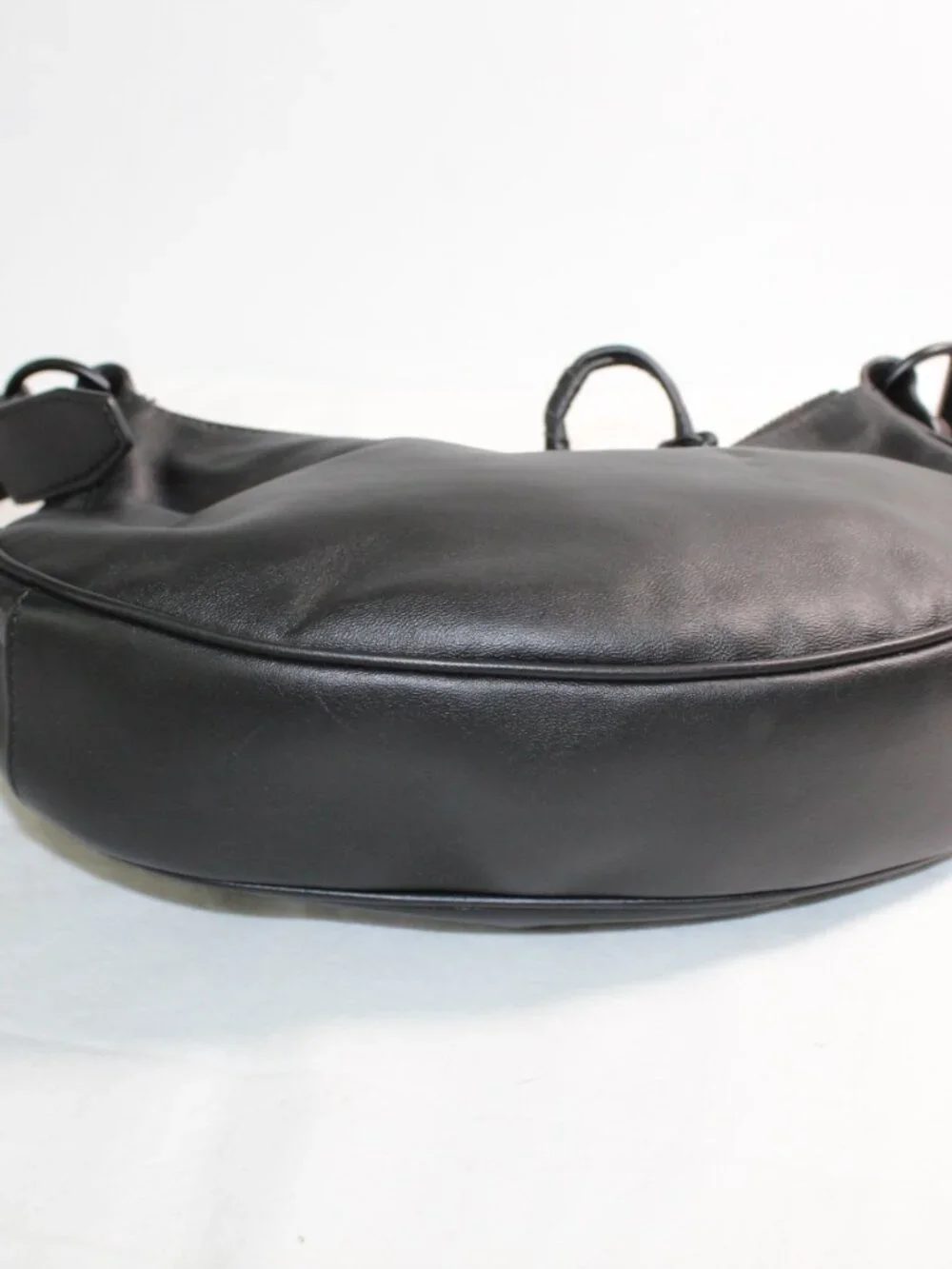 NEW Balenciaga Black Leather Le Cagole Rose Shoulder Bag Crossbody with Mirror